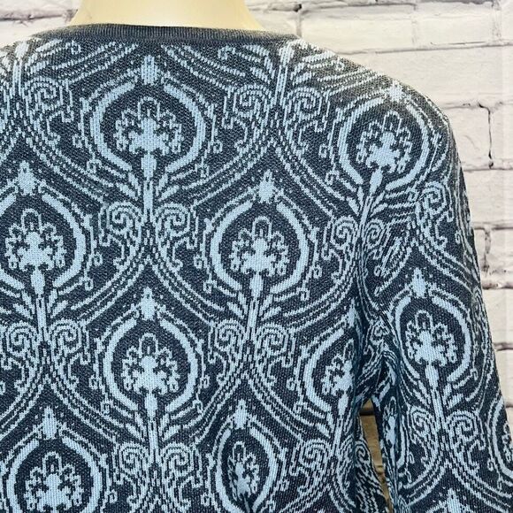 Pendleton Women Merino Wool Damask Tapestry Button Front Cardigan Sweater Small - Picture 3 of 6